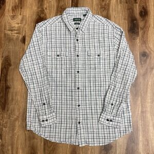 Orvis Cotton Gauze Long Sleeve Button Down Plaid - Men's Large